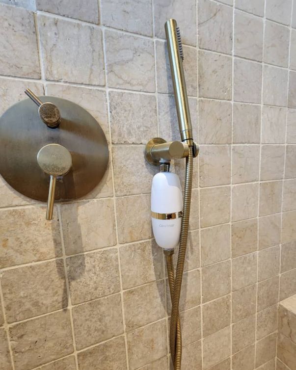 casa amar white luxe shower filter installation bali